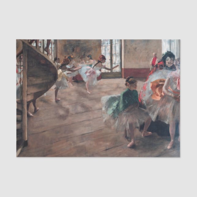 Edgar Degas - The Rehearsal Tissue Paper (Front)