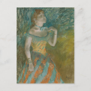 Edgar Degas   The Singer in Green Postcard