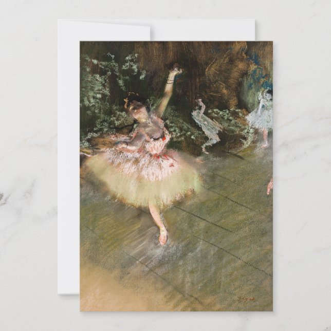 Edgar Degas - The Star 1878 Invitation (Front)