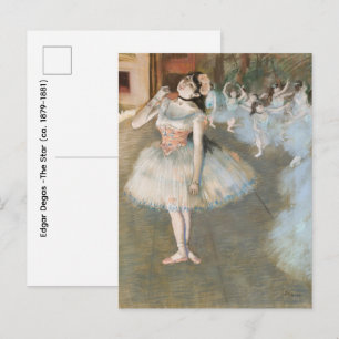 Edgar Degas -The Star (ca. 1879–1881) Postcard