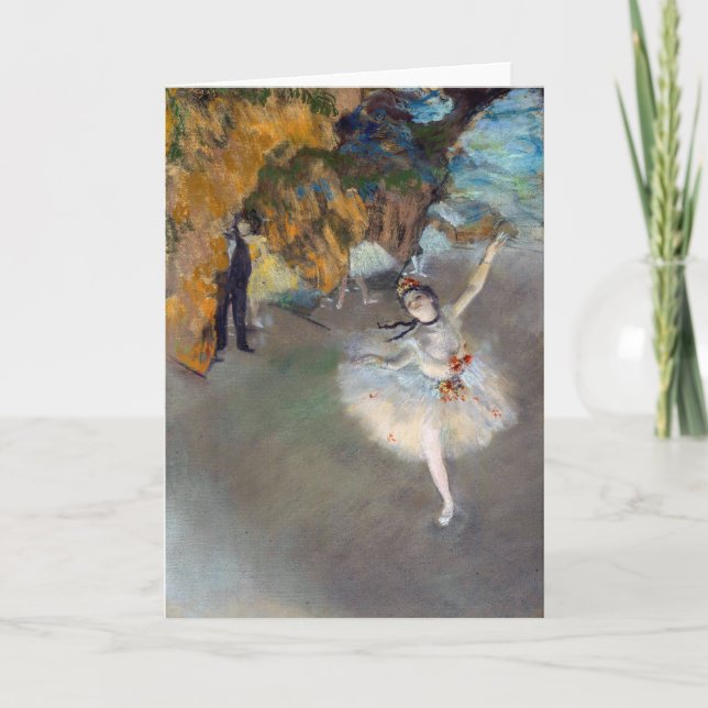 Edgar Degas - The Star / Dancer on the Stage Card (Front)