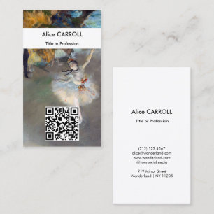 Edgar Degas - The Star - QR Code Business Card