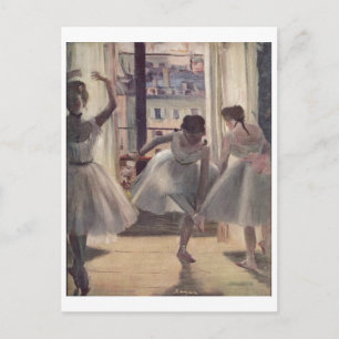 Edgar Degas - Three Dancers in Practice Room 1873 Postcard