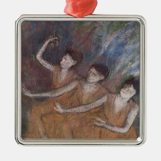 Edgar Degas | Trois Danseuses Metal Tree Decoration (Front)