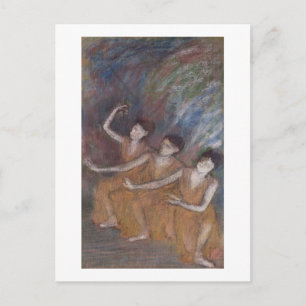 Edgar Degas Trois Danseuses Postcard