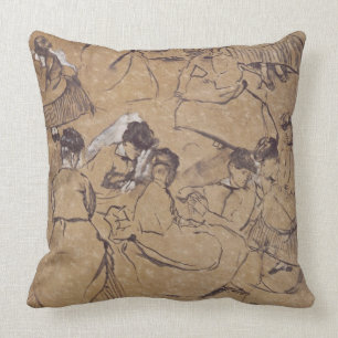 Edgar Degas   Twelve studies of women in costume Cushion