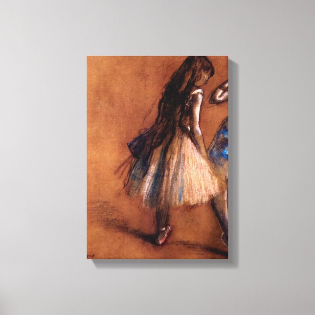 Edgar Degas - Two dancers Canvas Print (Front)
