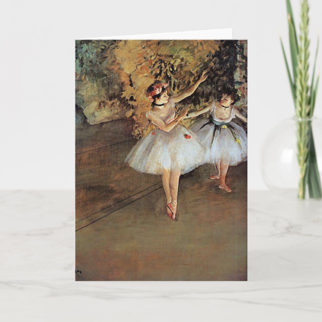 Edgar Degas - Two Dancers Holiday Card (Front)