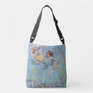 Edgar Degas Two Dancers, pastel blue Crossbody Bag
