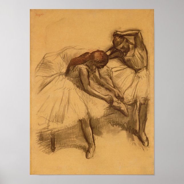 Edgar Degas | Two Dancers Poster (Front)