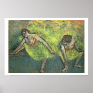 Edgar Degas   Two dancers relaxing Poster