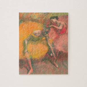 Edgar Degas Two Dancers, yellow, rose Jigsaw Puzzle