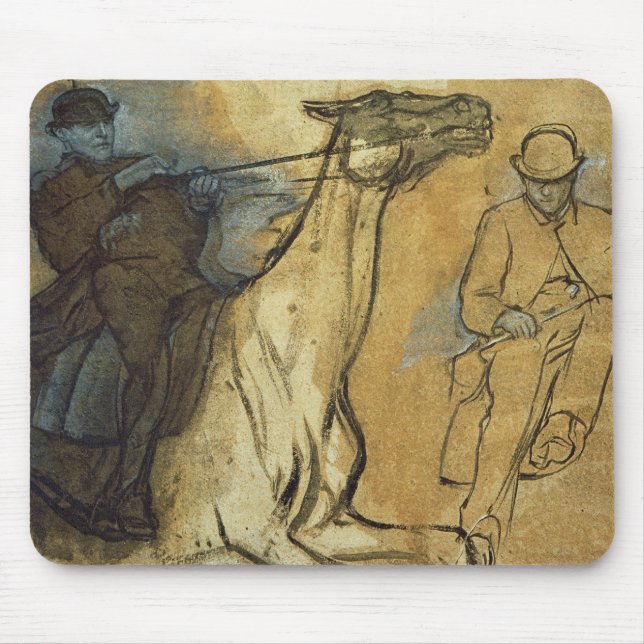 Edgar Degas | Two studies of riders  Mouse Mat (Front)