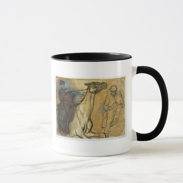 Edgar Degas | Two studies of riders  Mug (Right)