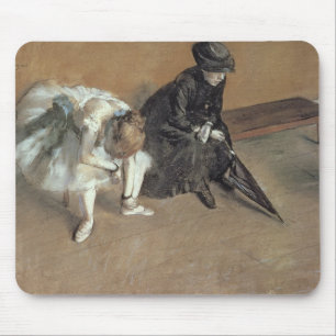 Edgar Degas Waiting, c.1882 Mouse Mat