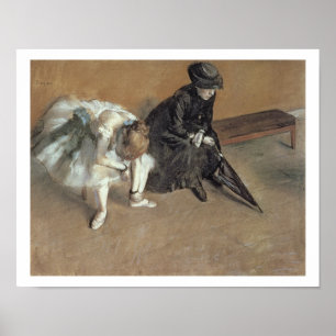 Edgar Degas   Waiting, c.1882 Poster