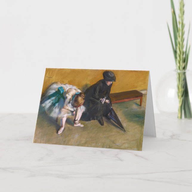 Edgar Degas - Waiting Card (Front)