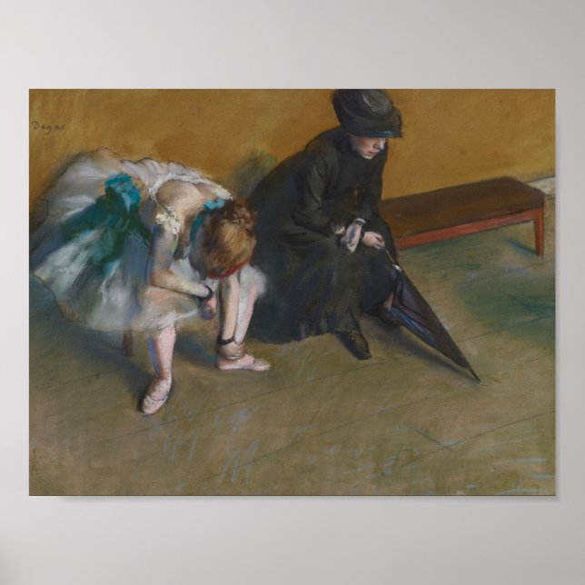 Edgar Degas - Waiting Poster (Front)