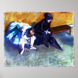 Edgar Degas Waiting Poster
