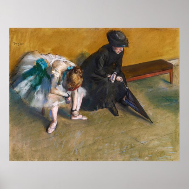 Edgar Degas - Waiting Poster (Front)