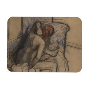 Edgar Degas   Woman Drying Her Hair Magnet