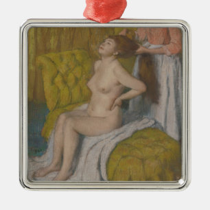 Edgar Degas Woman Having Her Hair Combed Metal Tree Decoration