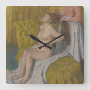 Edgar Degas   Woman Having Her Hair Combed Square Wall Clock