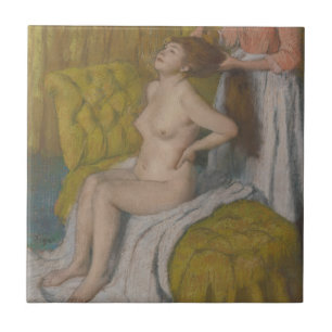 Edgar Degas Woman Having Her Hair Combed Tile