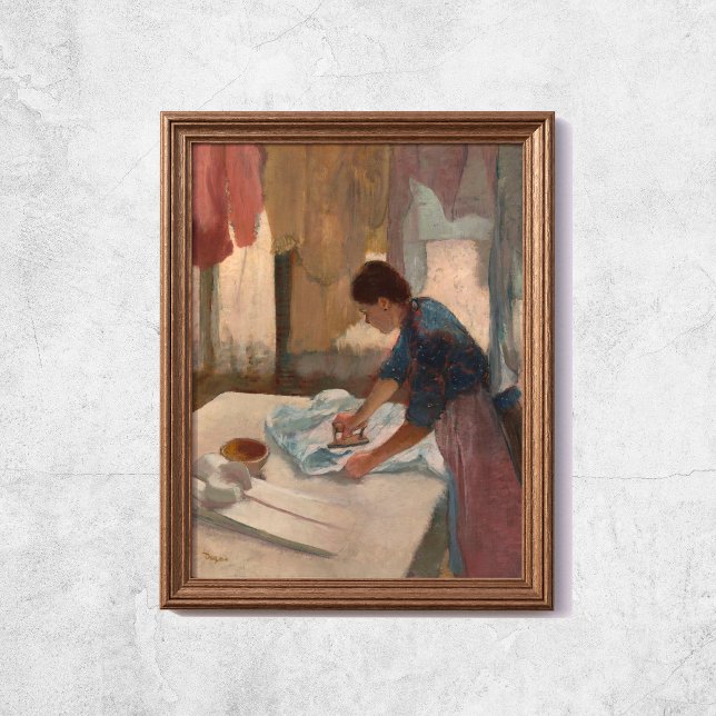 Edgar Degas Woman Ironing Laundry Room Art Poster (Edgar Degas Woman Ironing Laundry Room Art Poster
)