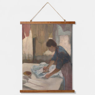 Edgar Degas Woman Ironing Laundry Room Art Wood Hanging Tapestry