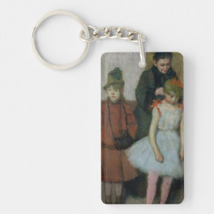 Edgar Degas   Woman with two little girls Key Ring