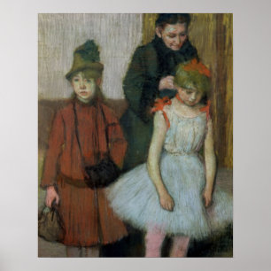 Edgar Degas   Woman with two little girls Poster