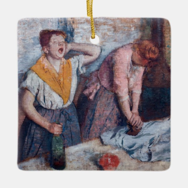 Edgar Degas - Women Ironing Ceramic Ornament (Front)