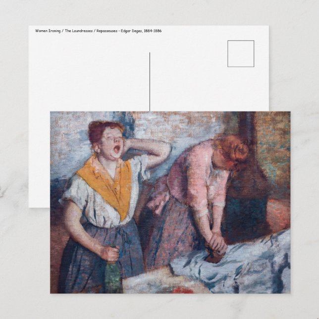 Edgar Degas - Women Ironing Postcard (Front/Back)
