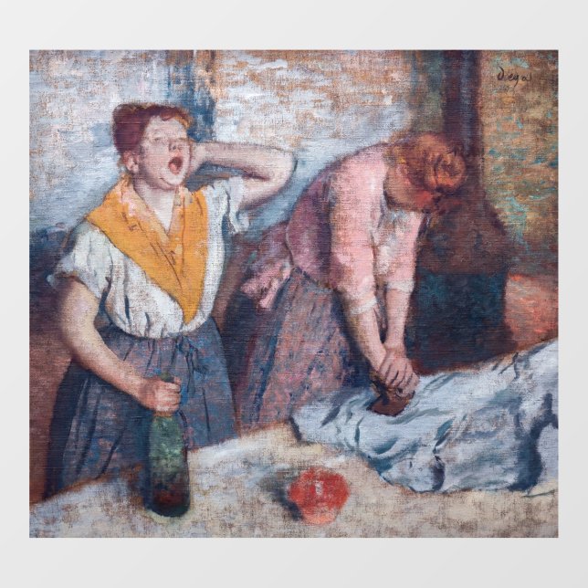 Edgar Degas - Women Ironing Window Cling (Sheet)