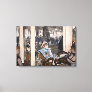 Edgar Degas - Women on a Cafe Terrace in Evening Canvas Print