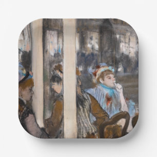 Edgar Degas - Women on a Cafe Terrace in Evening Paper Plate