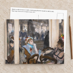 Edgar Degas - Women on a Cafe Terrace in Evening Postcard