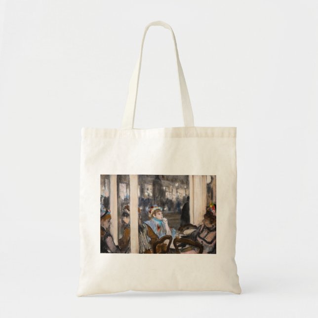 Edgar Degas - Women on a Cafe Terrace in Evening Tote Bag (Front)