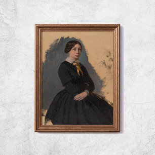 Edgar Degas Young Woman Impressionism Art Poster