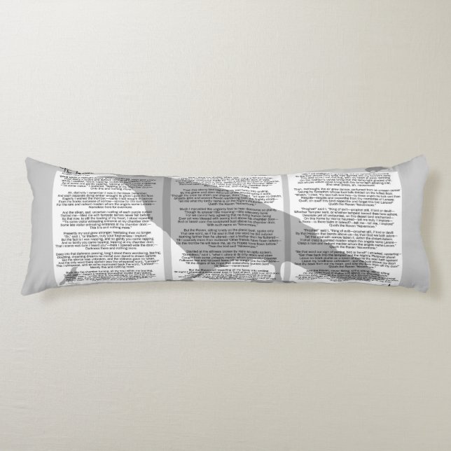 Edgar Poe The Raven Body Cushion (Front)
