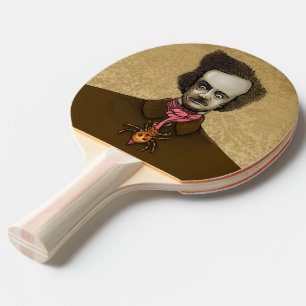 Edgar with Gold Bug Ping Pong Paddle