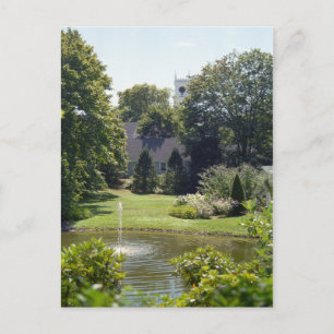 Edgartown Church Summer Garden Custom Postcards