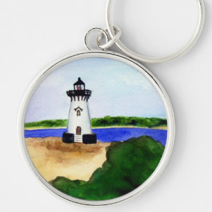 Edgartown Lighthouse Martha's Vineyard Keychain