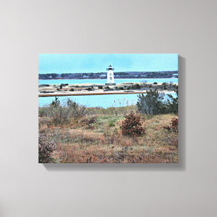 Edgartown Lighthouse, Martha's Vineyard MA Canvas Print