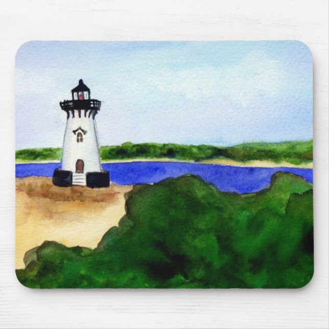 Edgartown Lighthouse-Martha's Vineyard Mouse Mat (Front)