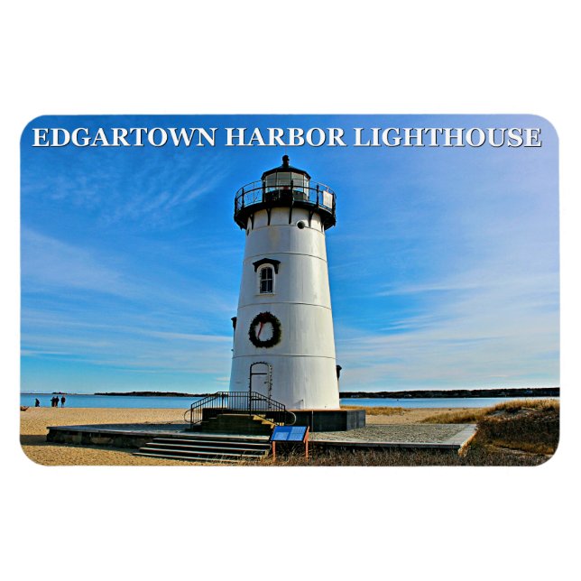 Edgartown Lighthouse, Massachusetts Flexi Magnet (Horizontal)
