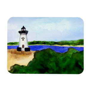 Edgartown Lighthouse Rectangle Magnet