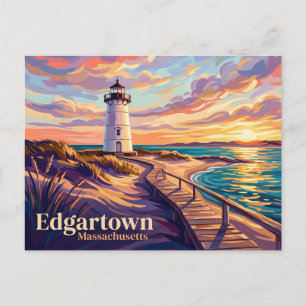 Edgartown Lighthouse USA Postcard