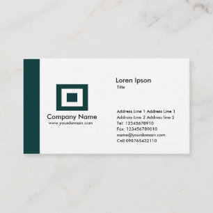 Edge - Dark Green Business Card